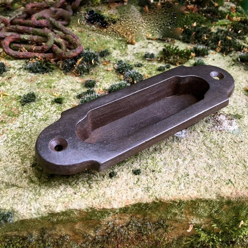 Griffmuschel f. Schiebetür, Muschel Schiebetürmuschel Antik-Eisen Tür-Zubehör