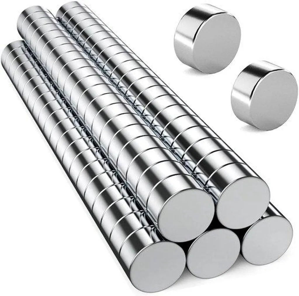Aimants néodyme puissants 5 x 2 mm - Mini aimants ronds argentés x50