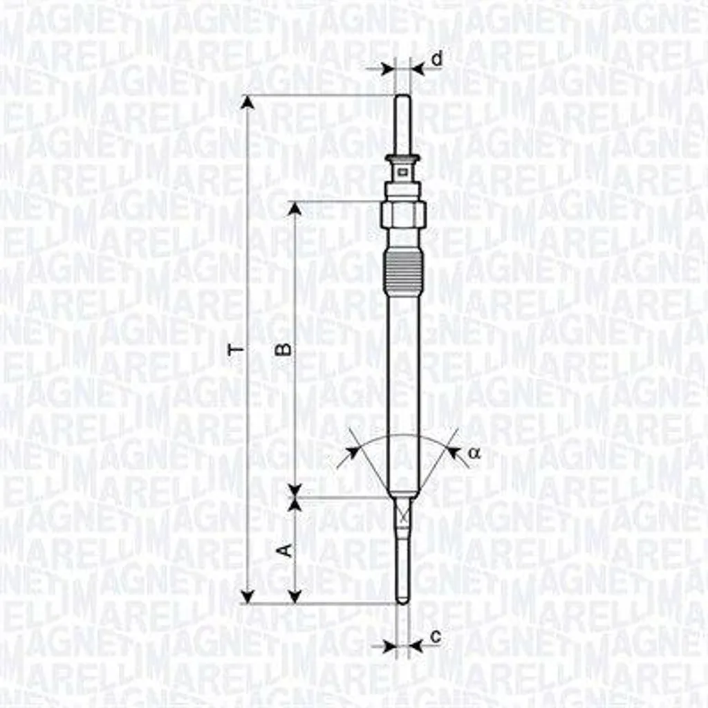 Candelette Magneti Marelli 062900130304 BMW X1 X5 X6 Serie 3 - OE 12230038490