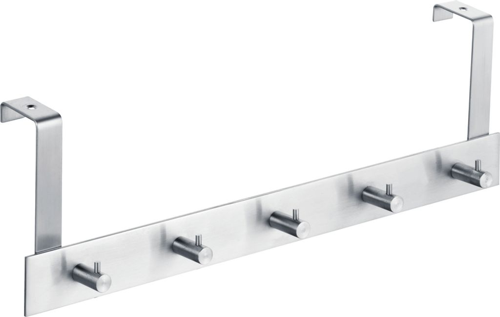 Türgarderoben 400x15x3 mm Edelstahl Nubsi 5 Haken