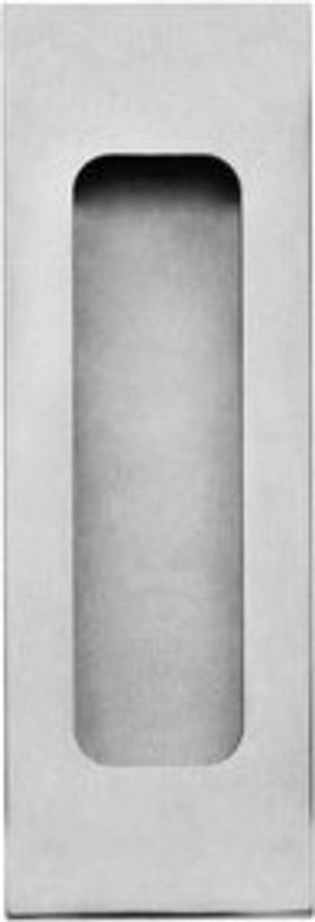 Intersteel Griffmuschel Rechteckig 120 x 40 mm Edelstahl gebürstet