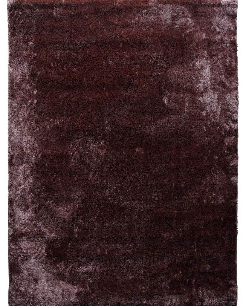 Tappeto morbido a tinta unita marrone scuro 160x220 Immagine del prodotto 