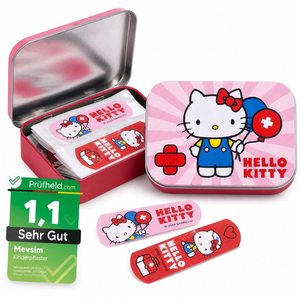 Hello Kitty Rosa Kinderpflaster Lizensiertes Produkt - Produktbild 