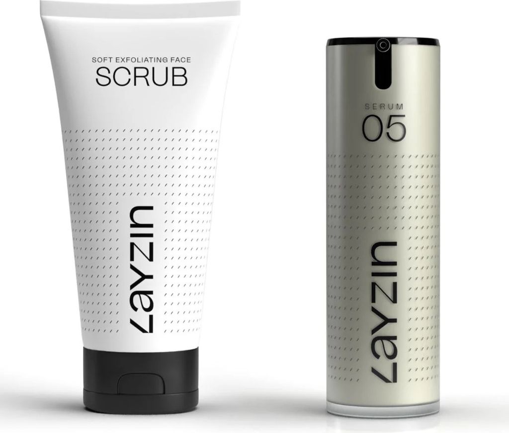 LAYZIN SKIN HARMONY - PEELING UND SERUM 05 | Sorgt für eine ebenmäßige und vitale Haut | Beseitigt Rötungen und Reizungen | 100ml & 30ml
