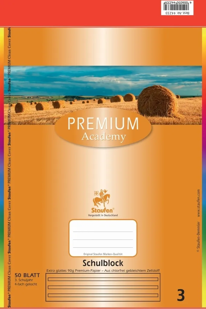Set 10 Blocchi Staufen Premium A4 Lin 3 - Carta 90g per Didattica - 2