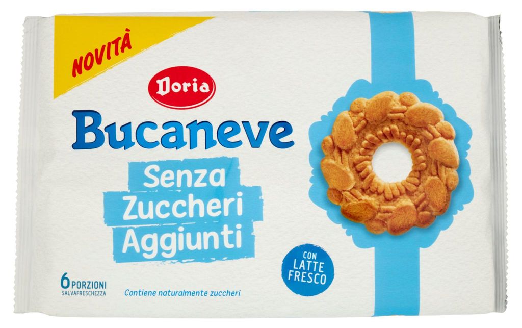 Zuckerfreie Kekse Bucaneve 263 g – Doria Produktbild 