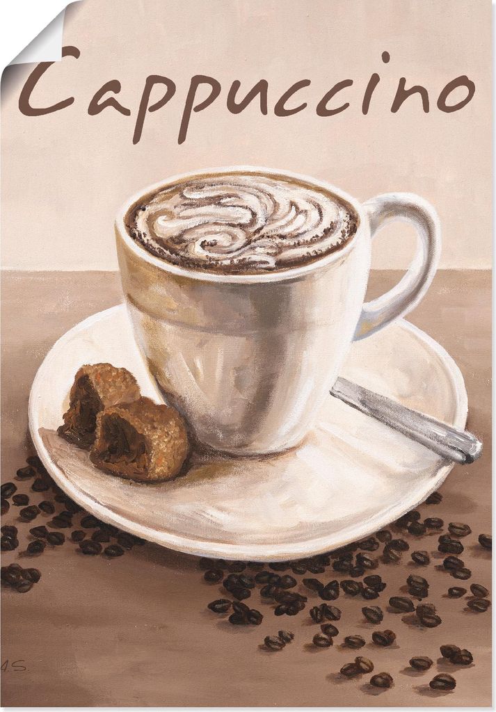 ARTland Poster Cappuccino - Kaffee Größe: 90x130 cm