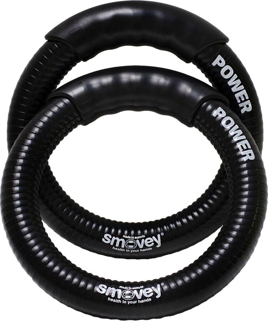 Smovey Schwingringe "Power", Mit 6 Stahlkugeln, Schwarz