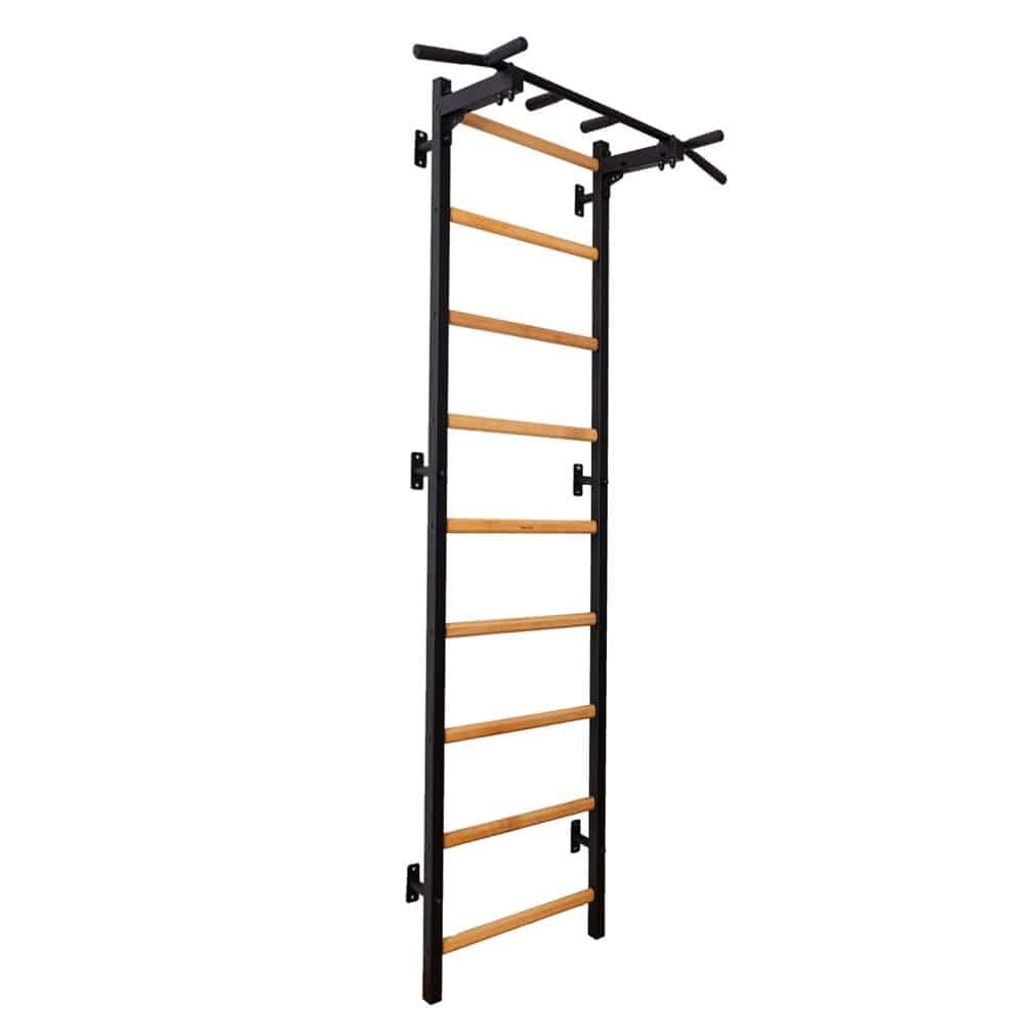 BenchK 721B, 150 kg, Wand, Schwarz, Weiß, Stahl, Holz, 670 mm, 2400 mm