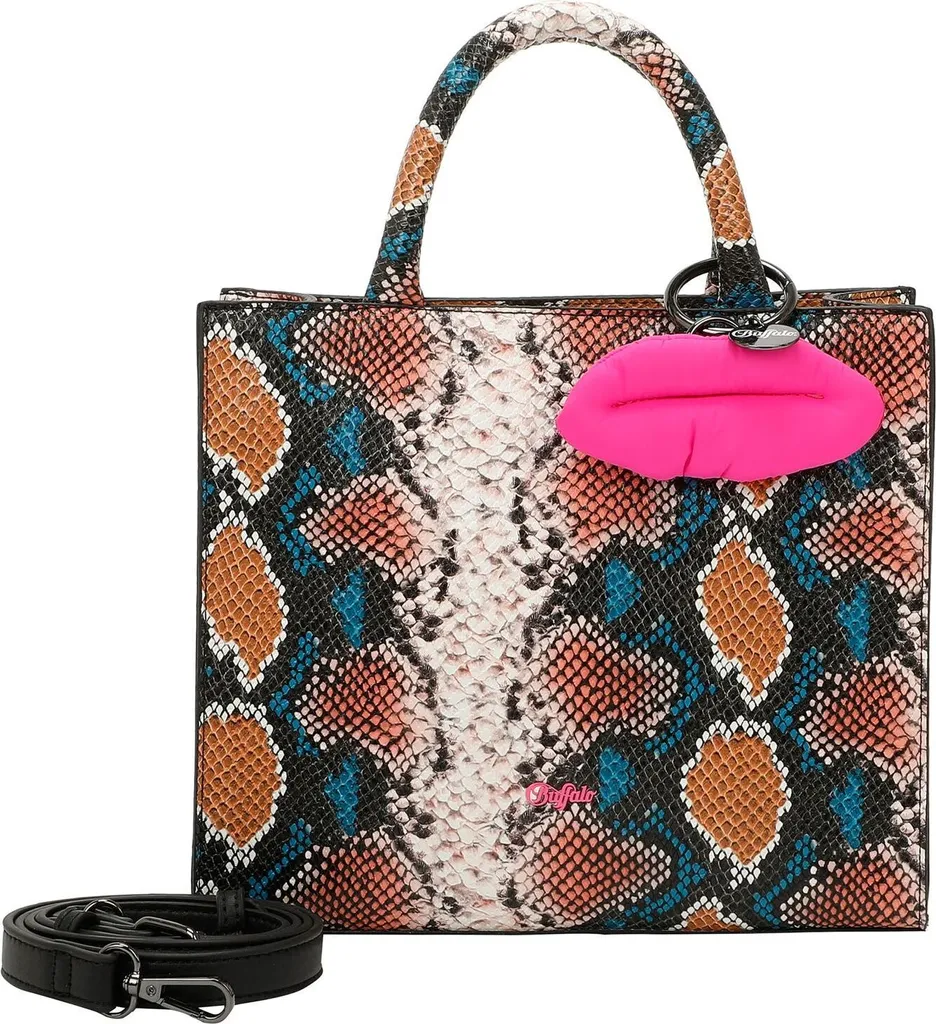 Borsa Donna Buffalo Big Boxy Collection - Shopper Snake Blue