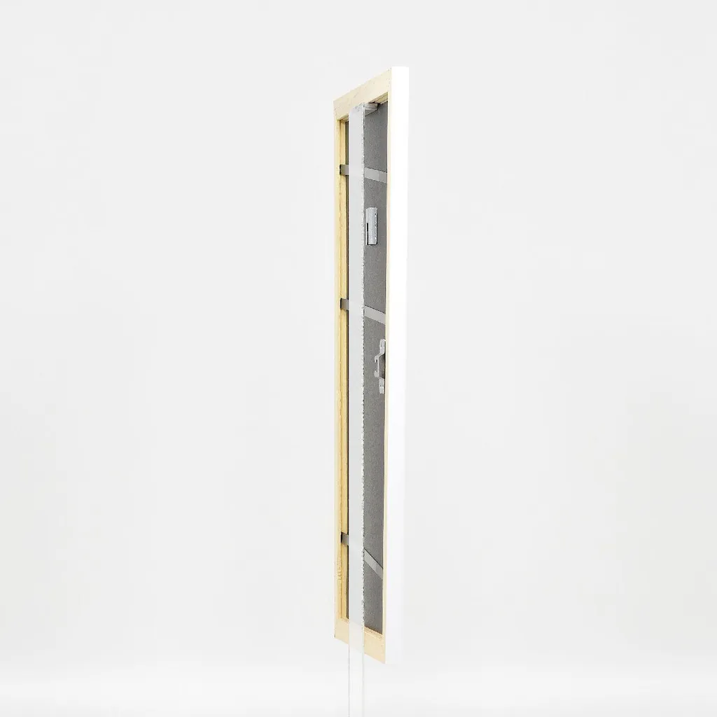 Cornice A4 Bianco Lucido Profil 43 - Design Legno per Arredo Moderno - 7