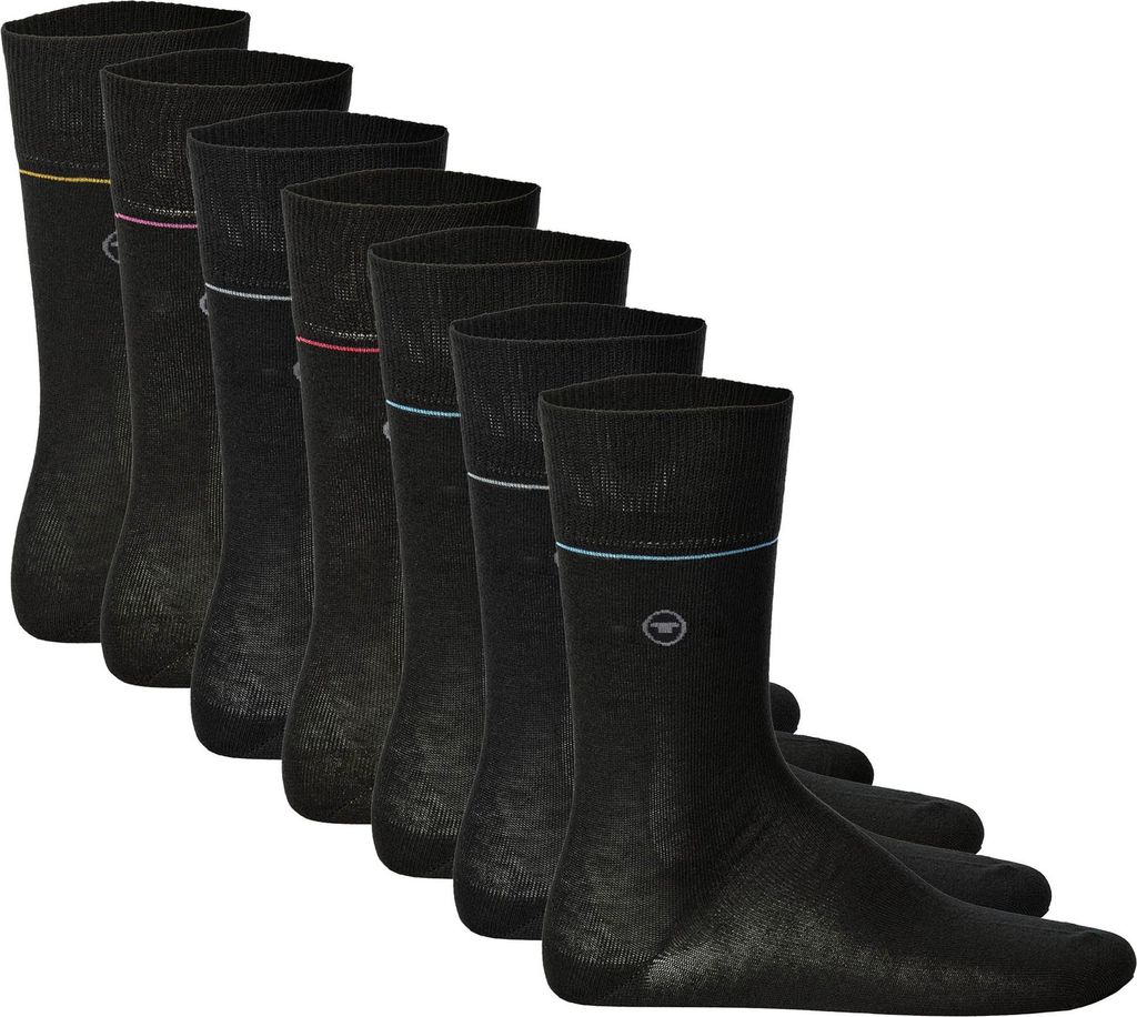 TOM TAILOR Socken Herren 7er Box Baumwolle schlicht mit Produktbild 