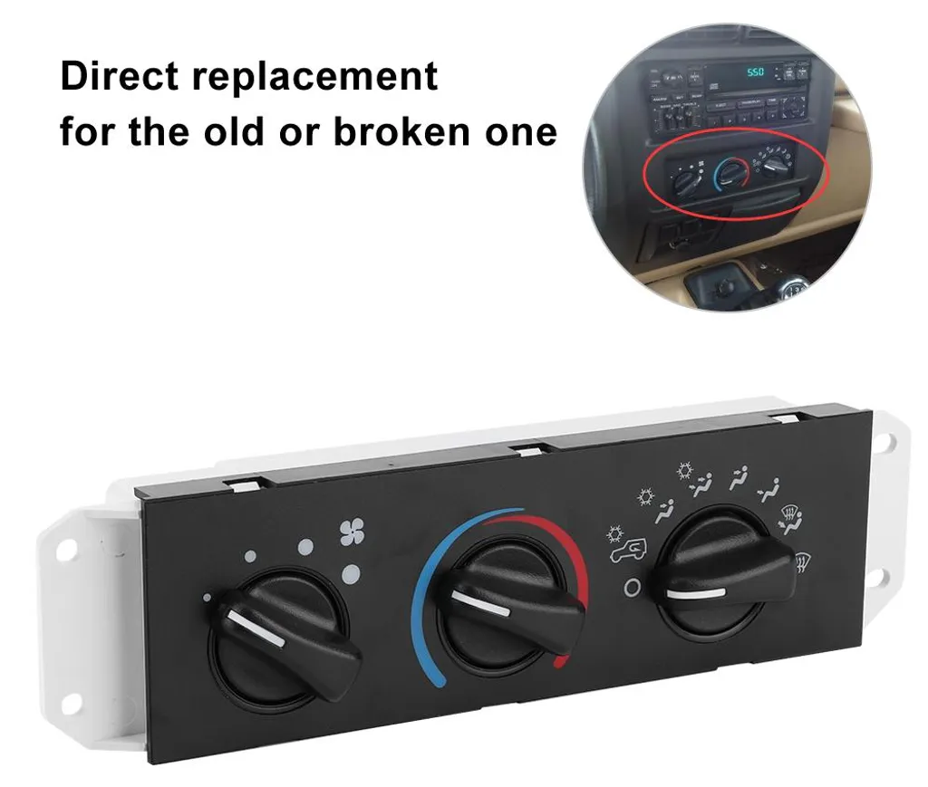 Commande de climatisation 55037473AB pour Jeep Wrangler - Fan Switch - 7