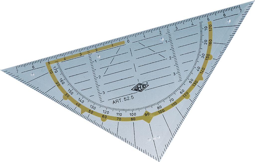 WEDO® 52 5 Triangolo geometrico senza impugnatura, 160 mm Immagine del prodotto 
