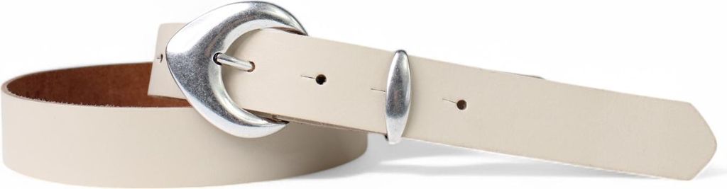 FRONHOFER 3 cm Damen Ledergürtel mit passender Schlaufe in mattsilber
