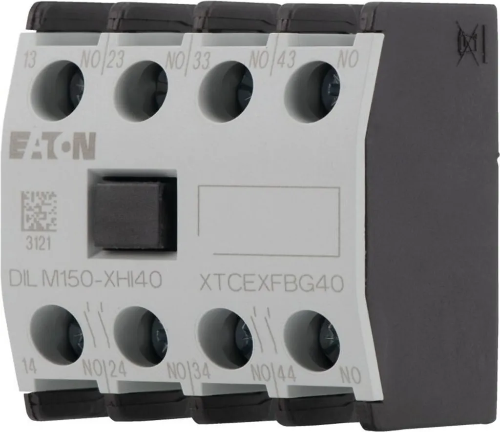 Contact auxiliaire frontal Eaton DILM150-XHI40 à 4 contacts de fermeture