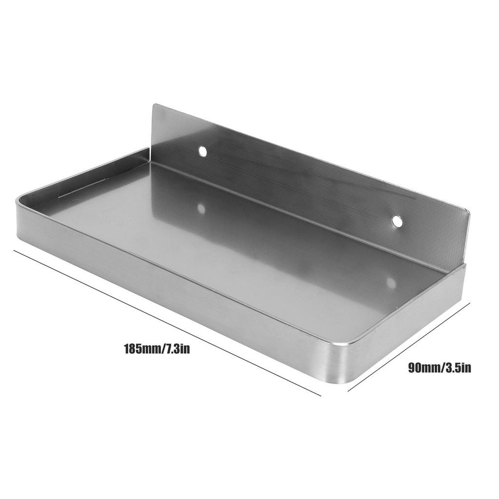 Badezimmer-Handyhalter Wandmontage Dickes Handy-Ablagefach Toilettenzubehör 185 x 90 mm Gebürstet