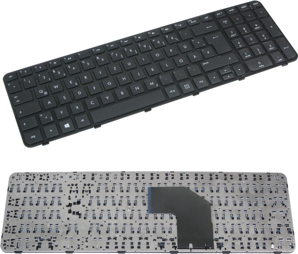 Trade-Shop Laptop Tastatur QWERTZ mit Rahmen für HP Pavilion G6-2000 681800-141