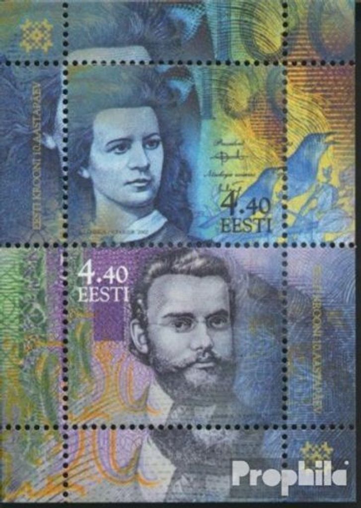 Briefmarken Estland 2002 Mi Block17 (kompl.Ausg.) postfrisch Krone