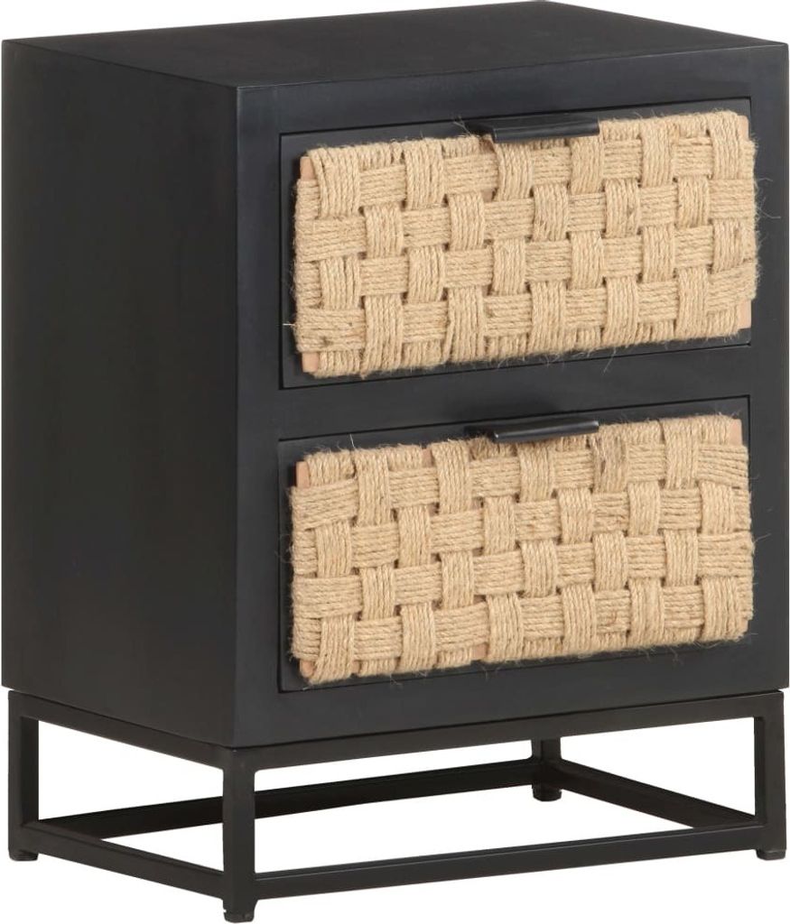vidaXL Nachttisch 40x30x50 cm Massivholz Mango - Nachttisch - Nachttische - Holz-Nachttisch - Holz-Nachttische