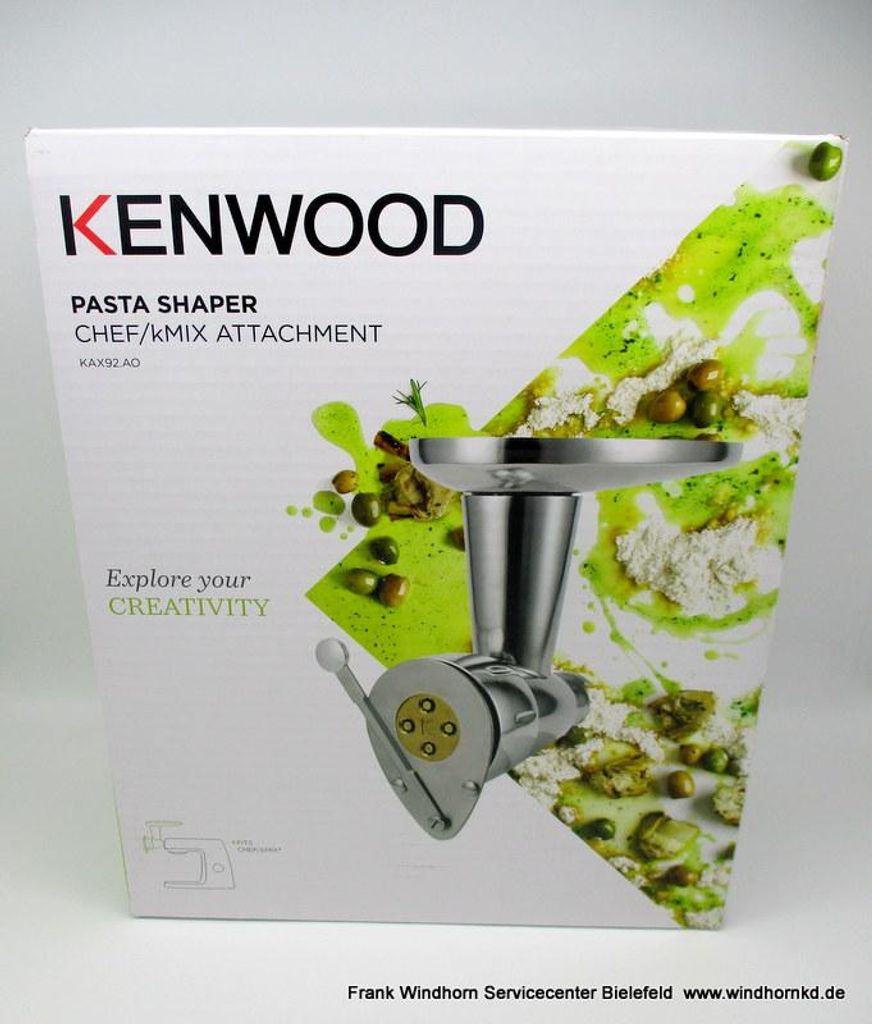 Kenwood KAX92.A0ME, Nudelpresse, Aluminium, Aluminium, Produktbild 