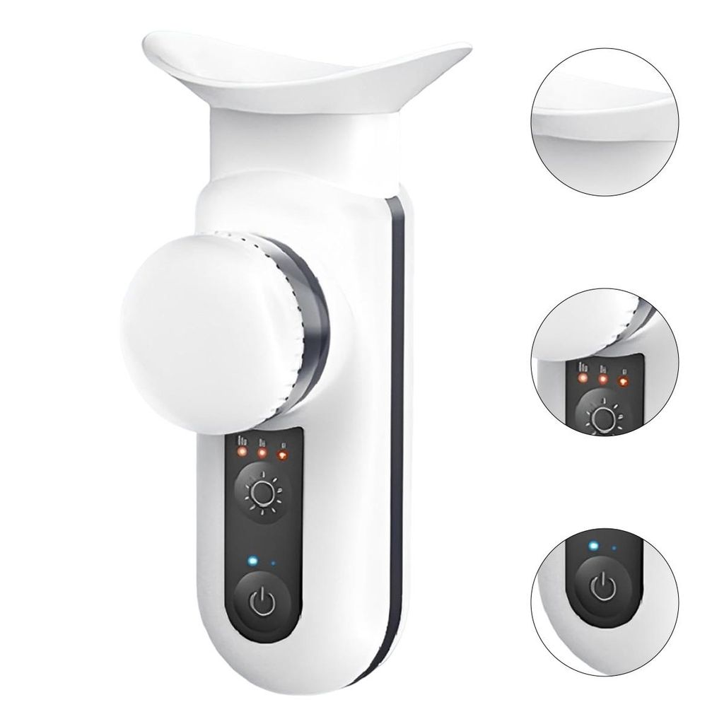 Tragbares Augenbefeuchtungsgerät mit Wärme & Nano-Dampf, 3 Temperaturstufen, USB-C, für trockene Augen, MGD & Bildschirmarbeit