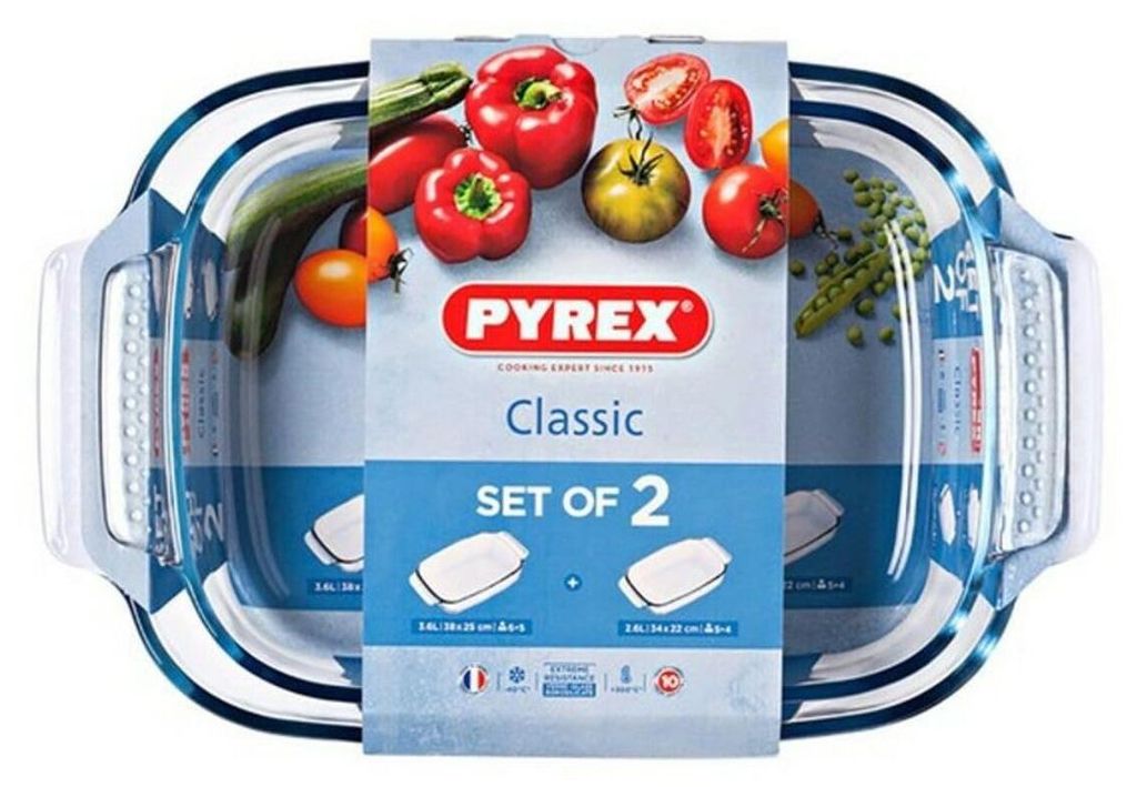 Pyrex Classic Set 2 Rechteckige Auflaufformen aus Produktbild 