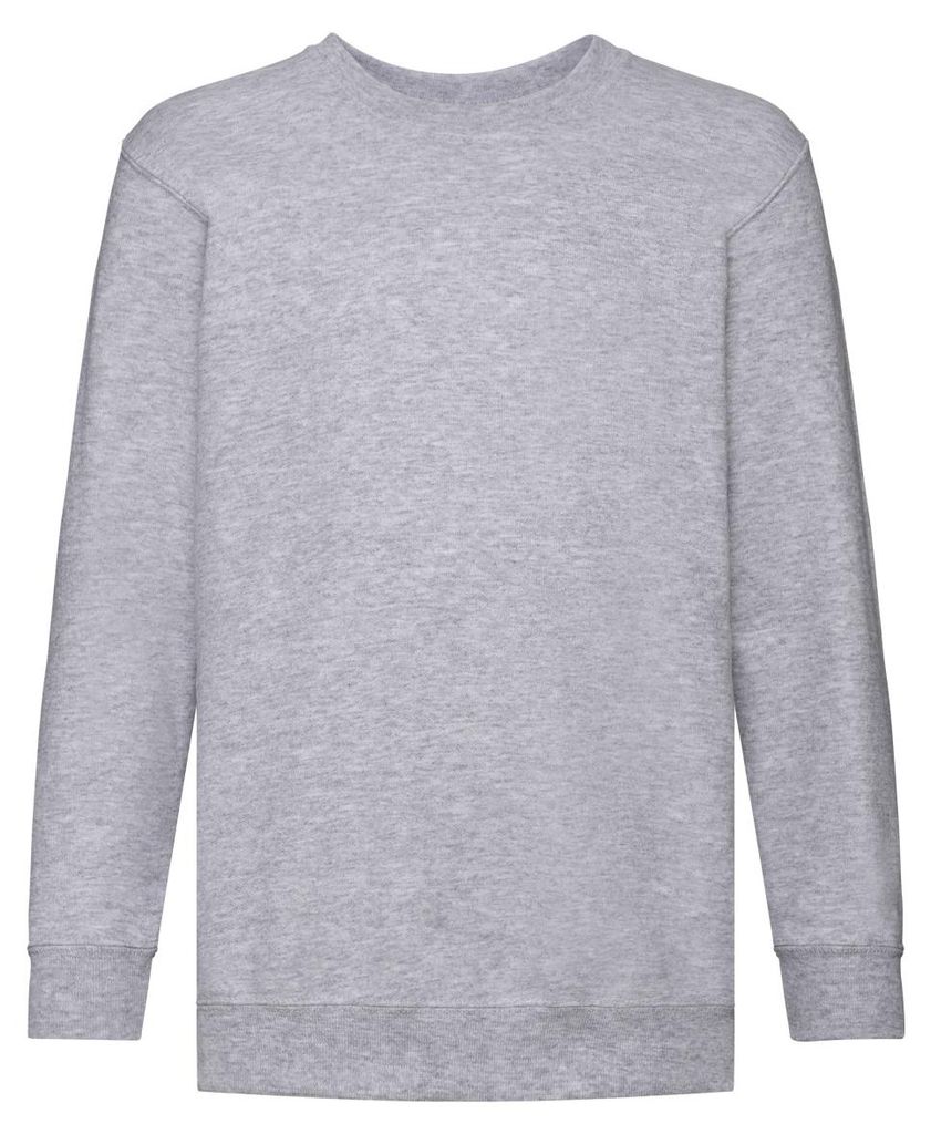 Fruit of the Loom - "Classic" Sweatshirt Eingesetzt für Kinder FK2883 (164-170) (Grau meliert)