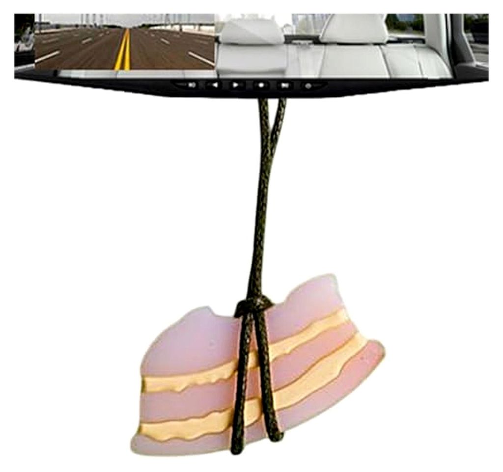 Car Ornament, Rückspiegel -Ornamente - Hangable Schweinebauchanhänger für Auto,LKW-Inneneinrichtung, farbveränderte Auto-Rückfahrspiegelverzie...
