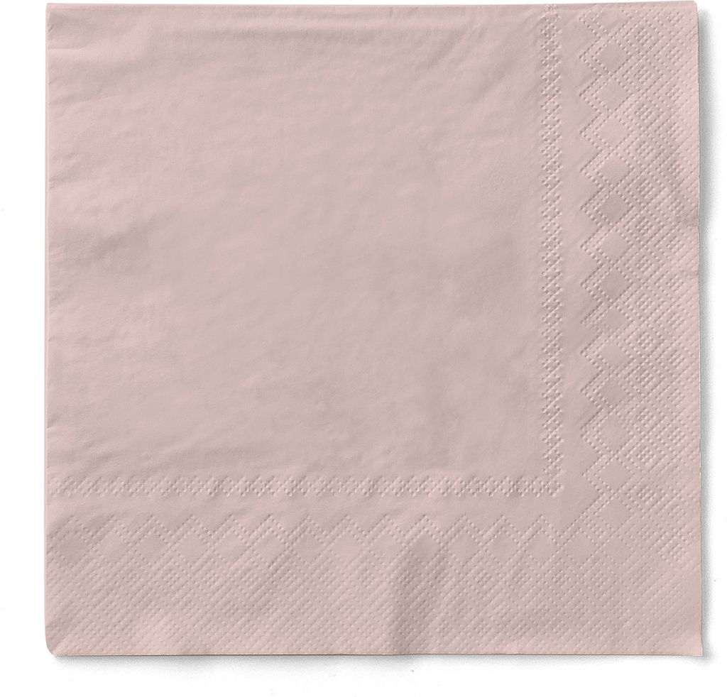 Tissue Serviette Altrosa, 33 x 33 cm, 3-lagig, 100 Stück - Produktbild 
