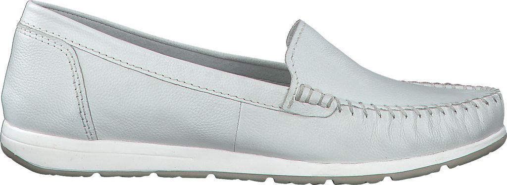 MARCO TOZZI Damen Leder Ballerinas Keilabsatz Slipper 2-24600-28, Größe:41 EU, Farbe:Weiß