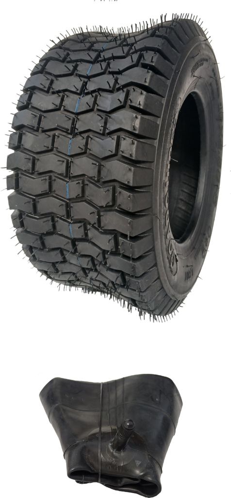 1x Schlauch + 1x 16x6.50-8 Reifen LG01 Rasenreifen 16x6.5-8 für Rasentraktor Aufsitzmäher Rasenmäherreifen