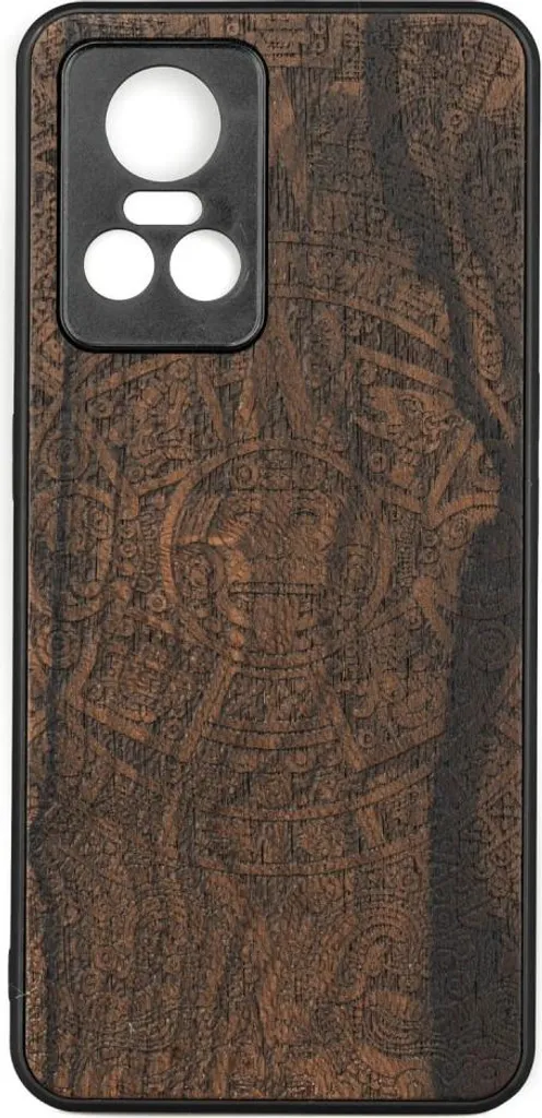 Realme GT Neo 3 Cover Legno Ziricote Calendario Azteco Bewood
