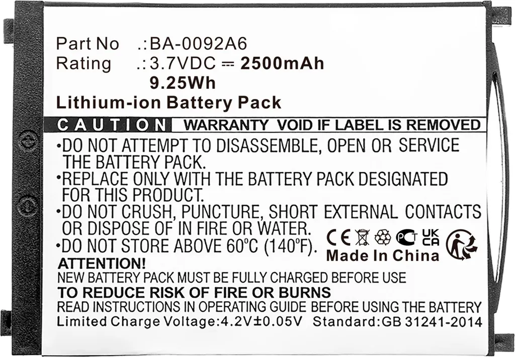 Batterie CELLONIC pour Scanner Cipherlab RS31 BA-0092A6 2500mAh 3.7V