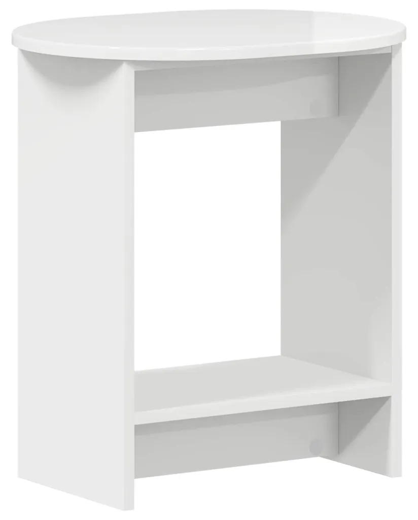 Table de chevet blanche vidaXL pour petite chambre ou studio étudiant