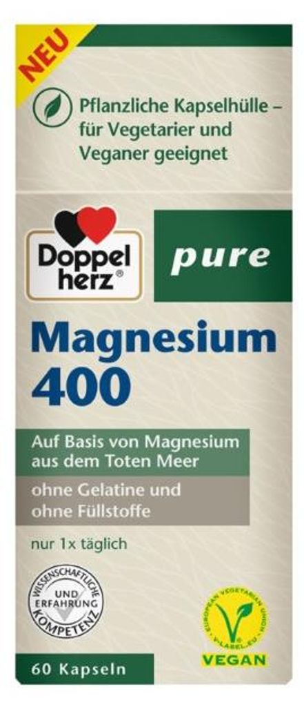 Doppelherz Magnesium 400 pure Kapseln 60 St