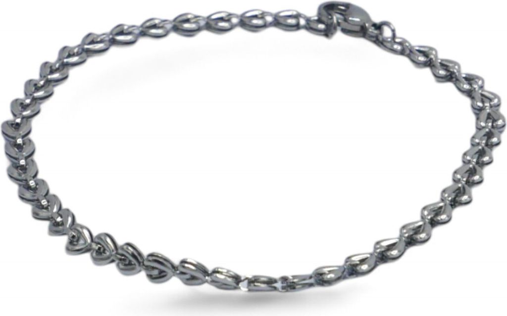 Herz Armkette Armband aus Herzkettenglieder 3 Farben Silber