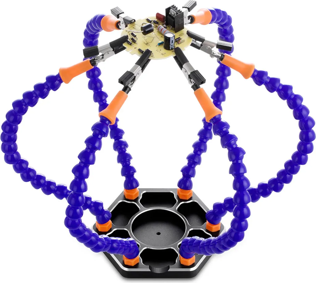Support de soudure troisième main multifonction avec 6 bras mobiles