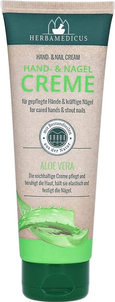 Hand Und Nagelcreme mit Aloe Vera Herbamedicus 125 ml