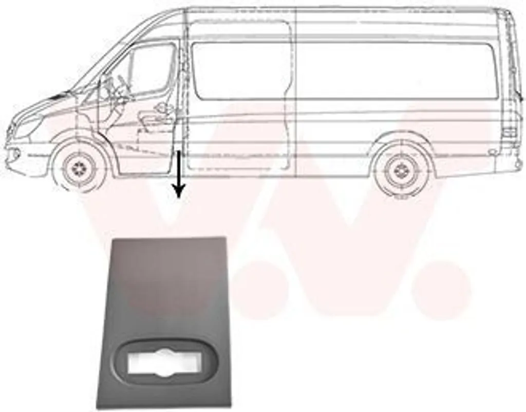 Modanatura Protettiva Van Wezel 3077417 Sx VW Crafter Montante B
