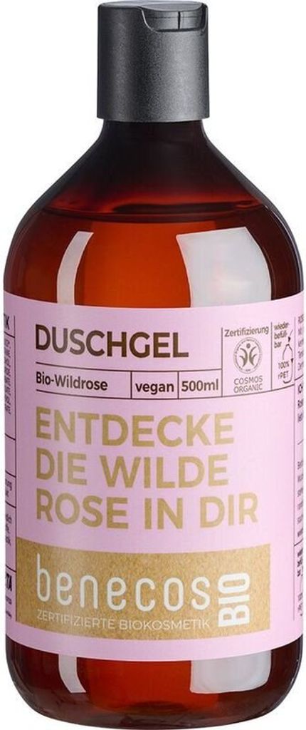 benecos Wild Rose, Duschgel, 500 ml, Erwachsene, Frauen, Produktbild 