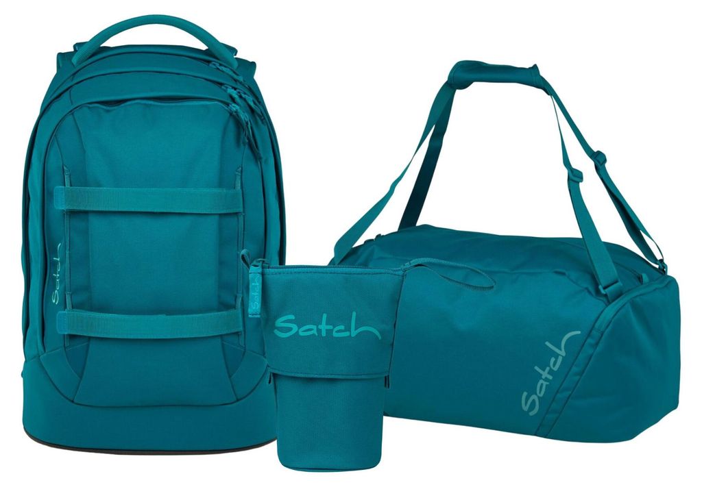 Satch, Schulrucksack-Set PACK Deep Petrol 3-teilig, Kollektion 25/26