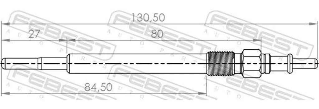 Candeletta Febest 16642-001 Compatibile OE 71775602 per Serie 3 E46