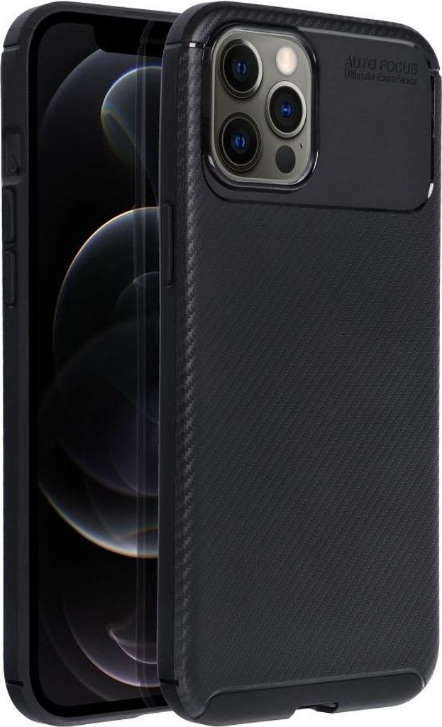 Case passend für iPhone 12 PRO MAX Carbon Premium black