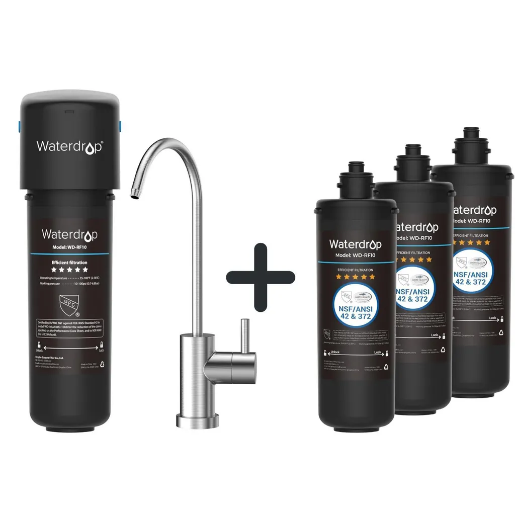Waterdrop 10UB Filtro Acqua Sottolavello: Risparmio Sicuro con 3 Ricambi