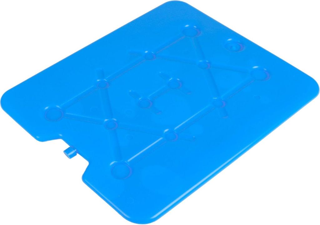 Kühlakku 1x800ml ultra flach Kühlelement Kühlblock Kühlpack Kühlpad Gefrierakku Kühlplatte Eisakku , Farbe:blau