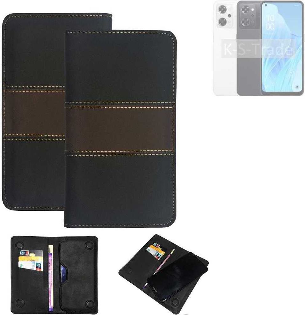 K-S-Trade Hülle Handyhülle kompatibel mit Oppo Reno9 A Schutzhülle Walletcase Bookstyle Tasche Schutz Case Handytasche Wallet Cover Kunstleder