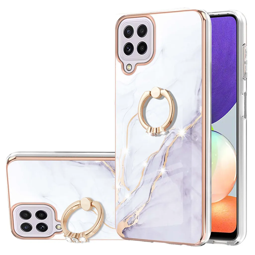 Custodia Samsung Galaxy A22 4G Marmo TPU Anello Oro | Specifica Tecnica