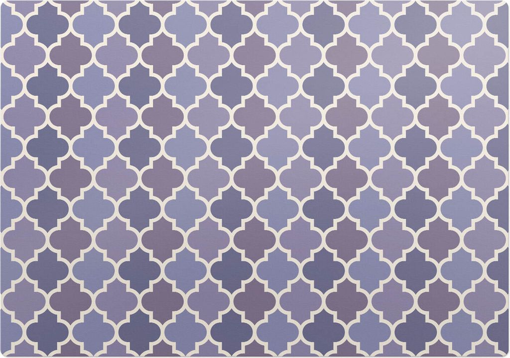 Marokkanisches Kleeblatt – Bodenschutzmatte – Stuhlunterlage 100x100 cm – Rutschfest – Hartbodenmatte