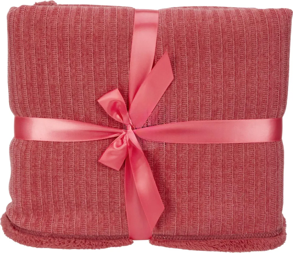 Coperta Plaid Rosso Fragola 150x120cm | Smart Working & Relax
